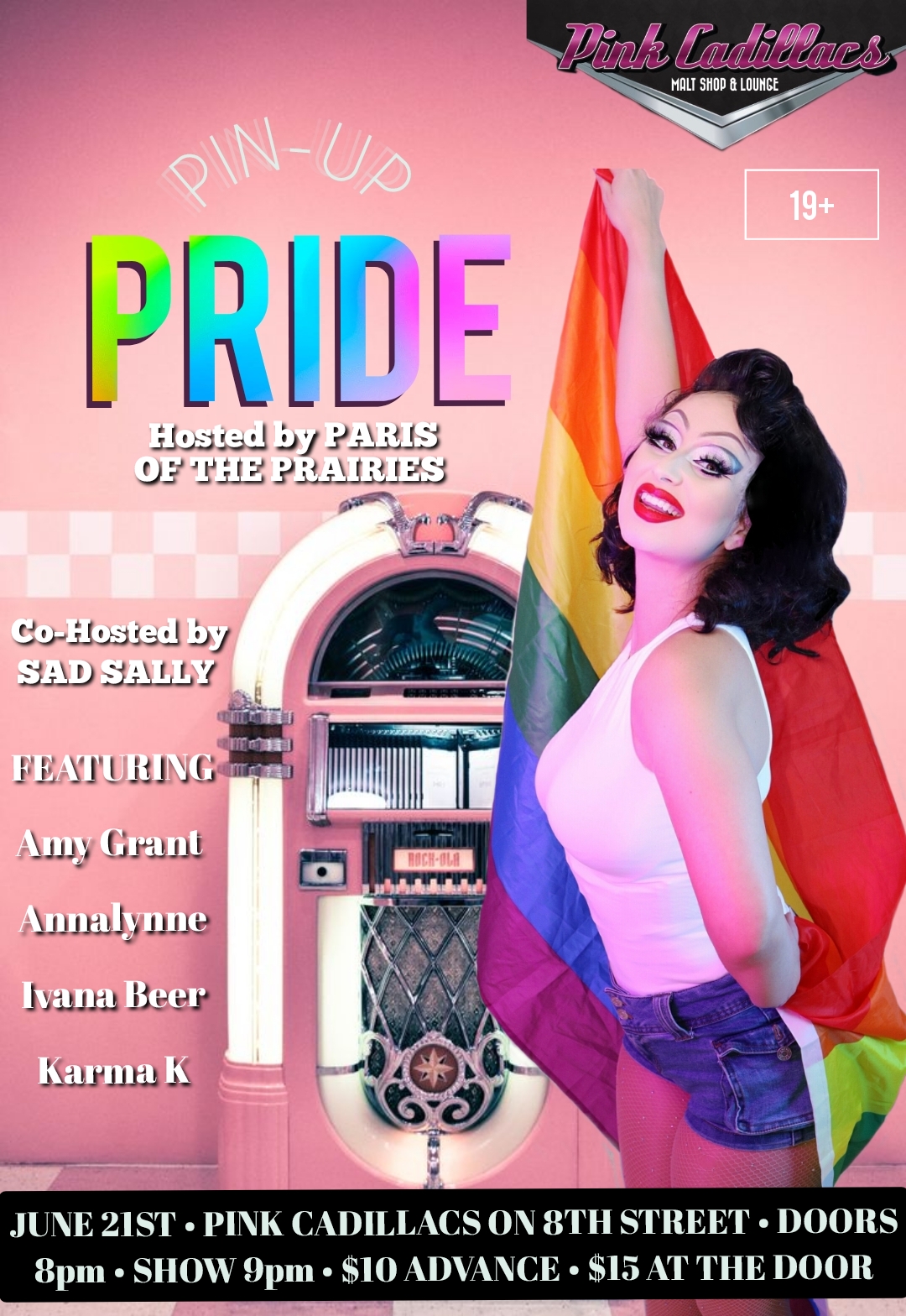 Poster for Pin-Up Pride event